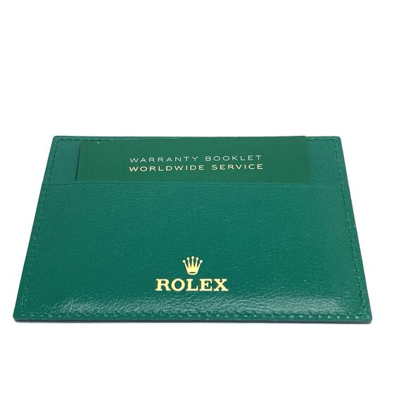 Authentic Rolex Green Card Holder Warranty Booklet Worldwide Service Pouch - Picture 6 of 8